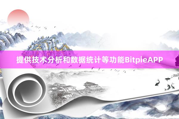 提供技术分析和数据统计等功能BitpieAPP